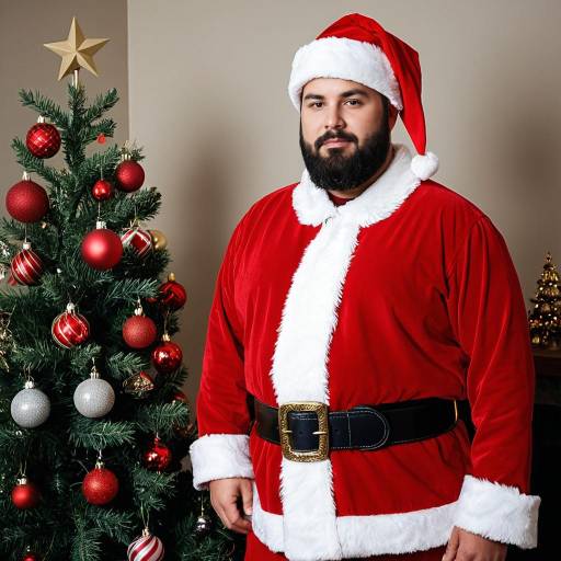 Plus Size Santa's Helper by the Tree
