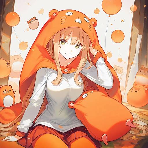 Illustration of Doma umaru, himouto! umaru-chan in the style of Softmode