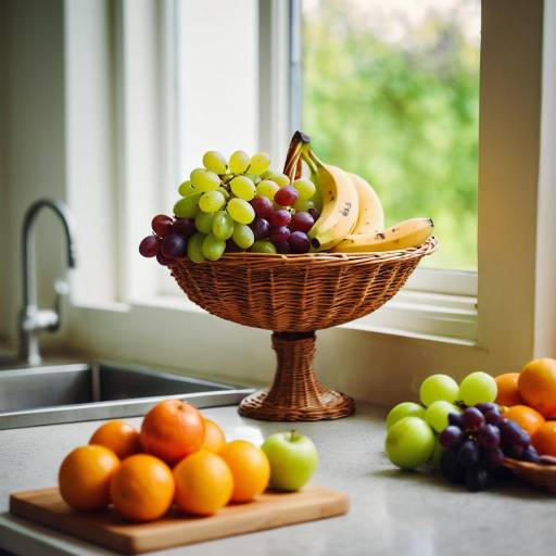 Indoors Fruit Still Life in Kitchen