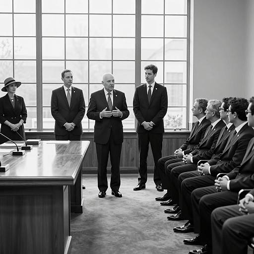 Business Meeting in a Vintage Setting