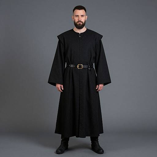 Bearded Man in Medieval Robe
