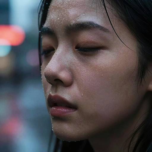 Intense Urban Night Portrait