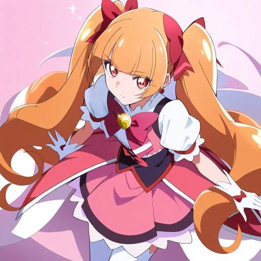 Illustration of Aisaki emiru, precure in the style of Mobu