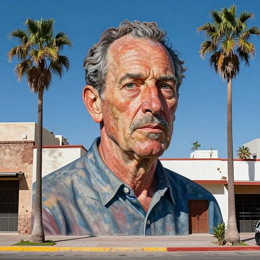 Lucian Freud Mural in El Paso