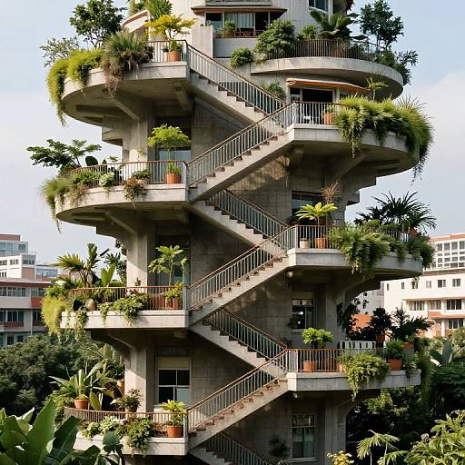 Gravity-Defying Nature-Inspired Cityscape