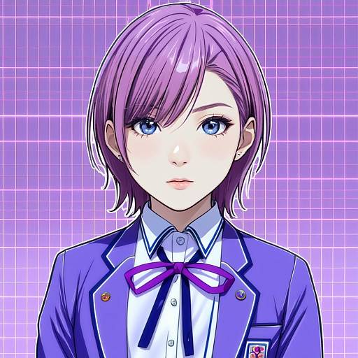 Illustration of Arimura mao, gakuen idolmaster in the style of Vivo (vivo sun 0222)