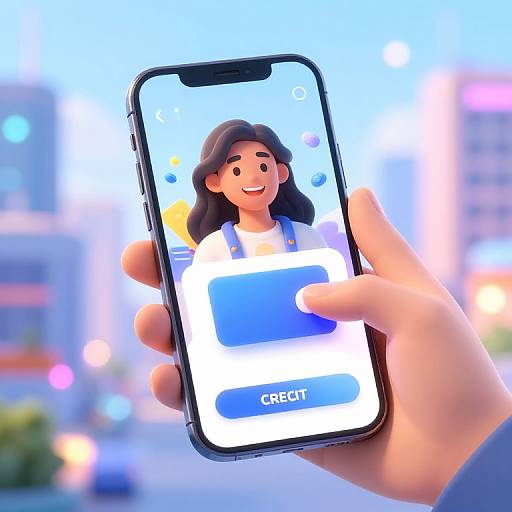 Happy User Receiving Free Digital Credits