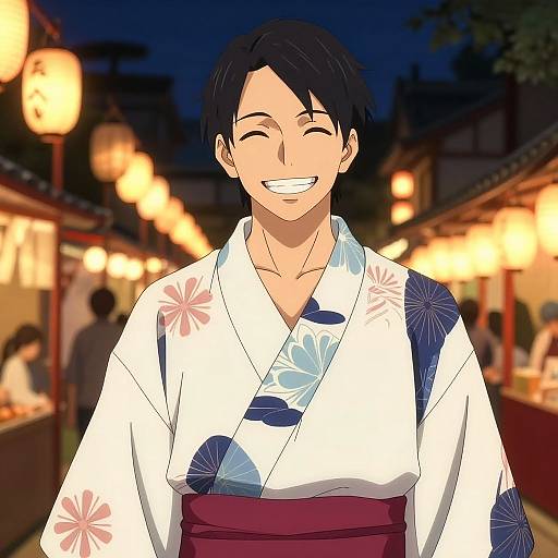 Photorealistic Anime Festival Portrait