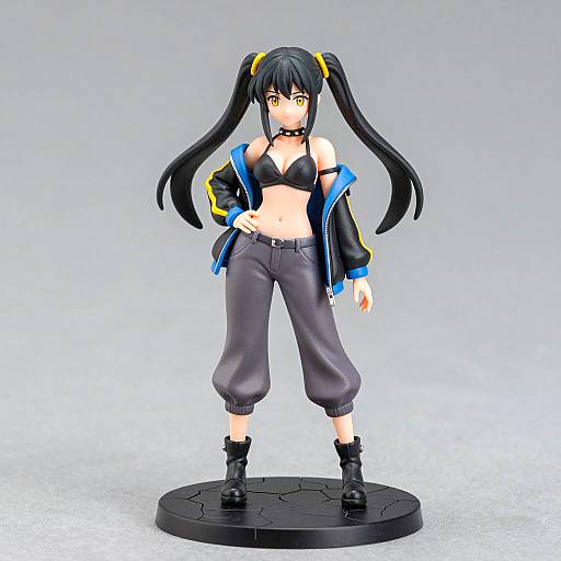 Stylized Anime Figurine of a Young Woman