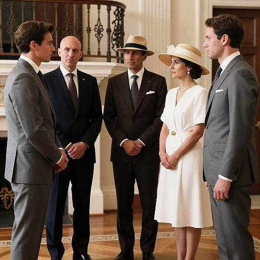 Elegant Group Portrait in Formal Attire