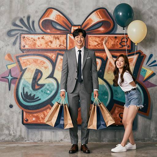 Graffiti TV Ad: Stylish Korean Shopper