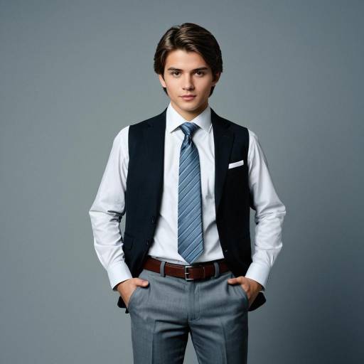 Young Man in Business Formal Attire