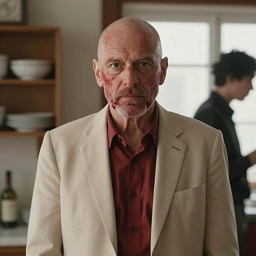 Dramatic Portrait of Bald Man