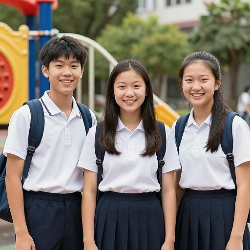 Geneva School Students on Playground