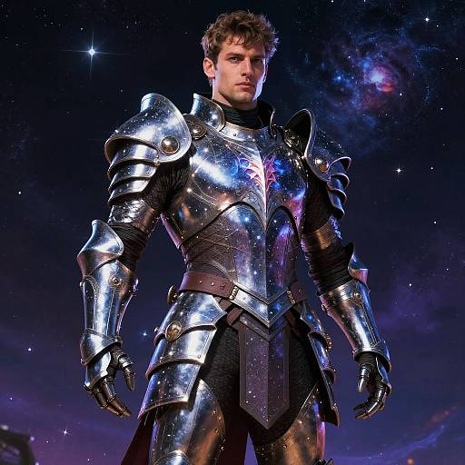 Celestial Warrior in Stardust Armor