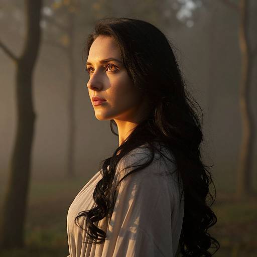 Mystical Eastern European Woman Portrait