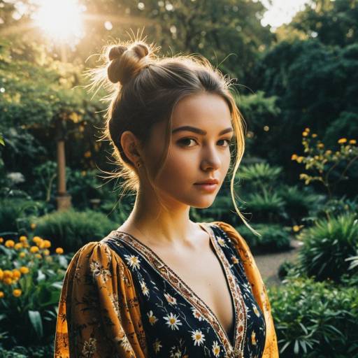 Bohemian Chic in a Botanical Garden