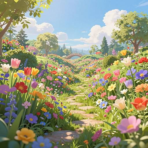 Hyperdetailed Realistic 8K Floral World