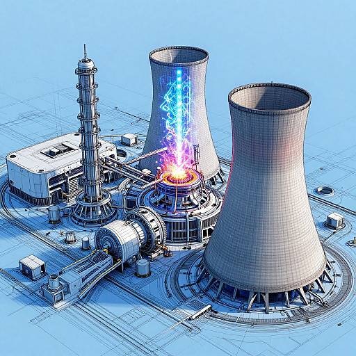 Futuristic Power Station Blueprint