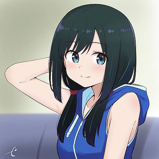 Illustration of Amano hina (tenki no ko), tenki no ko in the style of Kujou karasuma