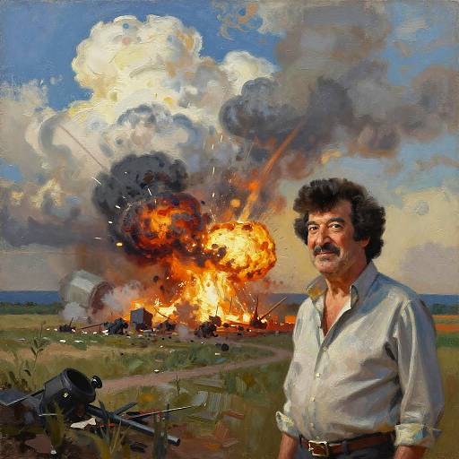 Surreal Bob Ross Warscape