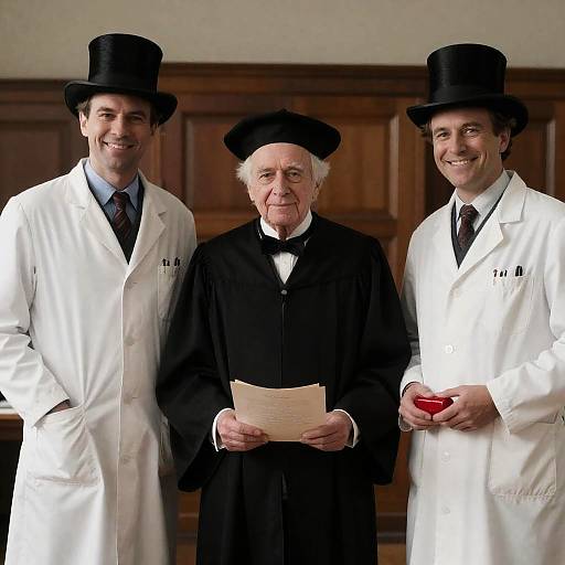 Vintage Film Scene in Lab Setting