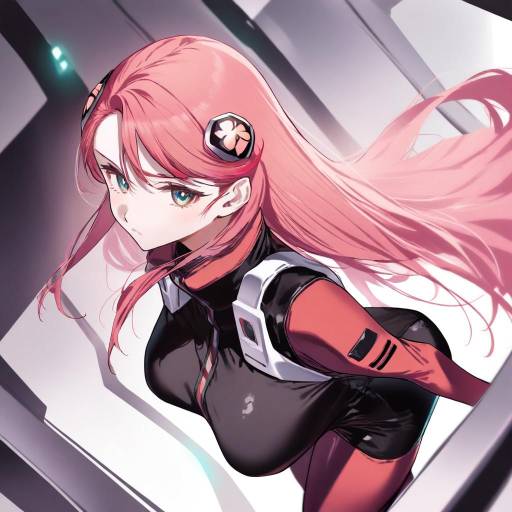 Illustration of Aida rayhunton, gundam in the style of Yaguo