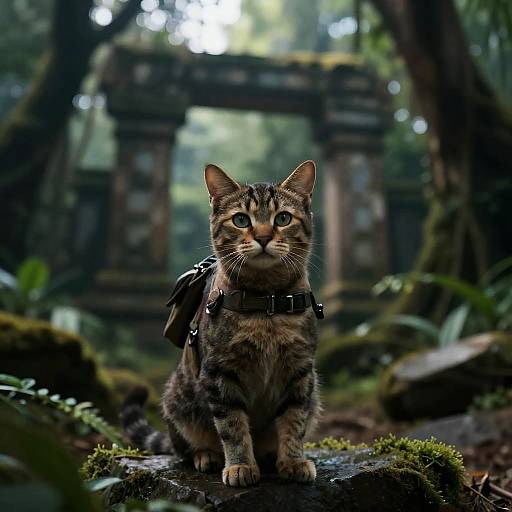 Cinematic Jungle Cat Adventurer