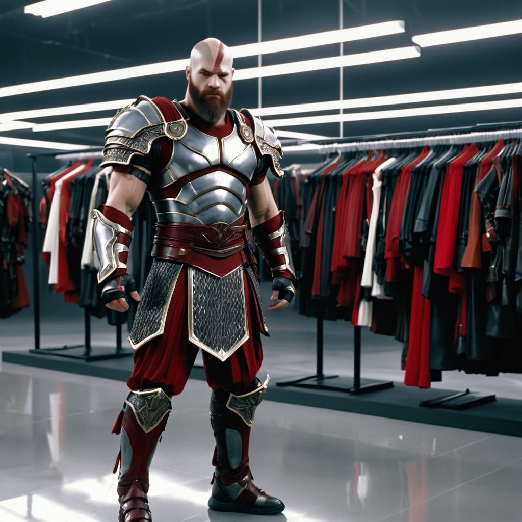 Kratos in Fashion-Forward Battle Armor