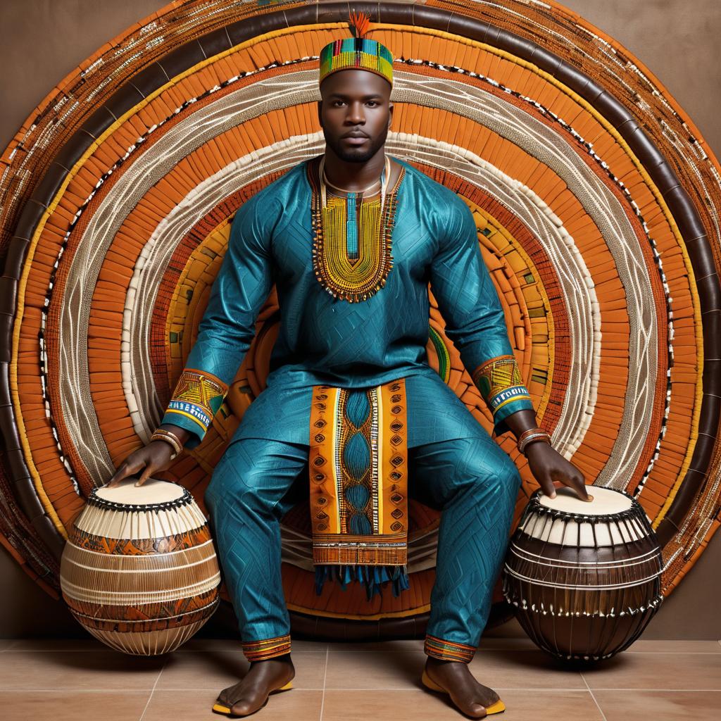 Cultural Celebration: West African Drummer Art