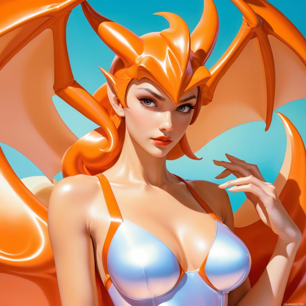 Ultra-Detailed Charizard Humanization Art