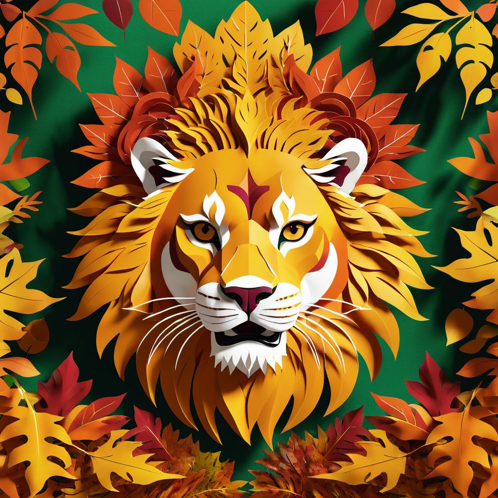 Bold Album Art with Surreal Lion Roar