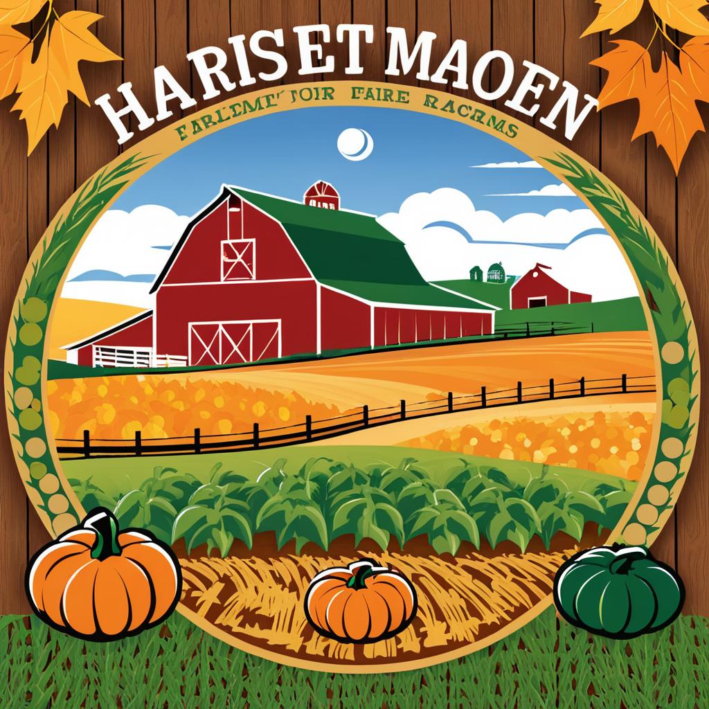 Harvest Moon Farms Logo and Mural Design