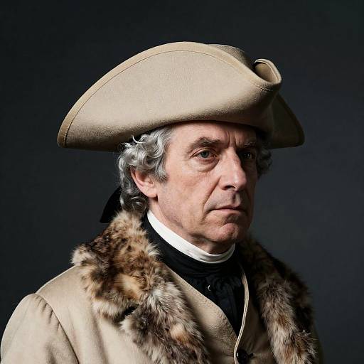 Portrait of an Older Man in Tricorn Hat