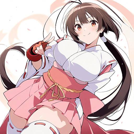 Illustration of Musubi, sekirei in the style of U35