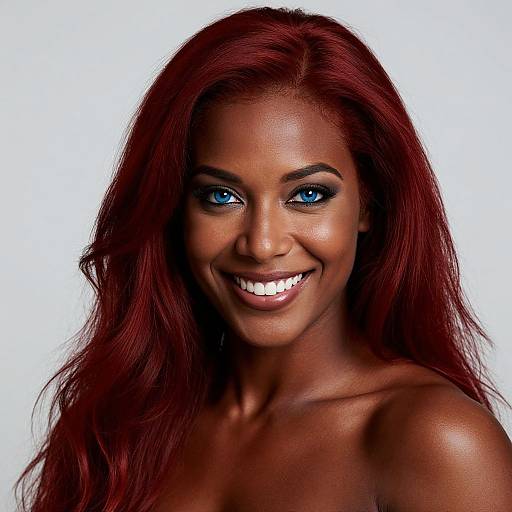 Ultra-Realistic Muscular Egyptian-Japanese Woman