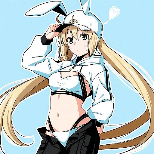 Illustration of Artoria caster (swimsuit) (fate), fate (series) in the style of Nishi koutarou