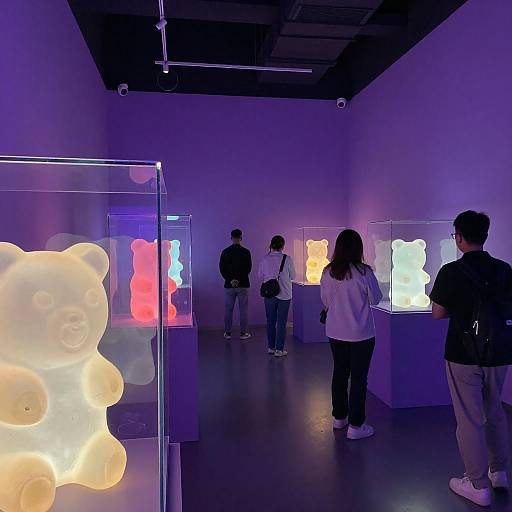 Glowing Gummy Bear Museum Night