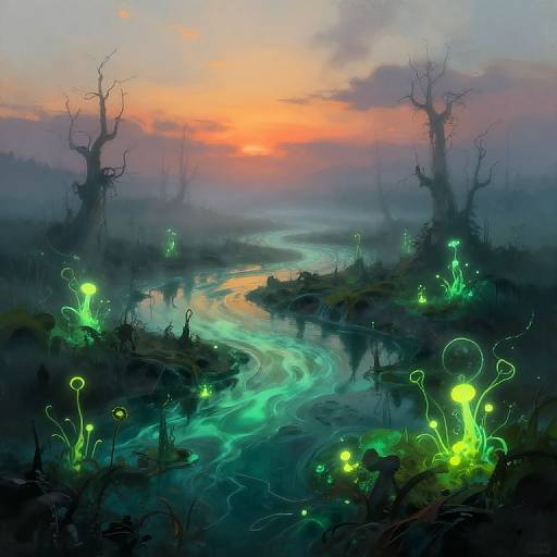 Toxic Swamp Fantasy Landscape