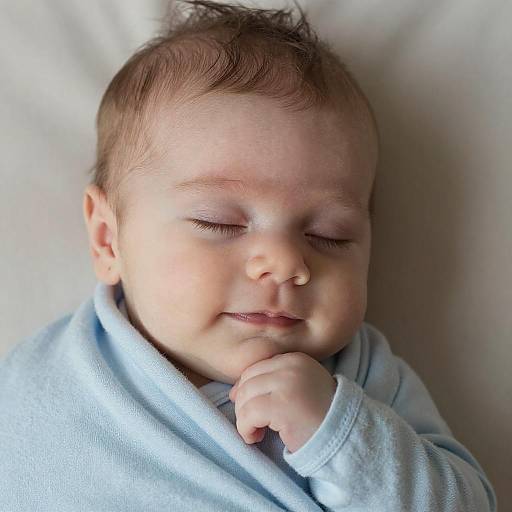 Cozy Close-Up of Sleeping Baby