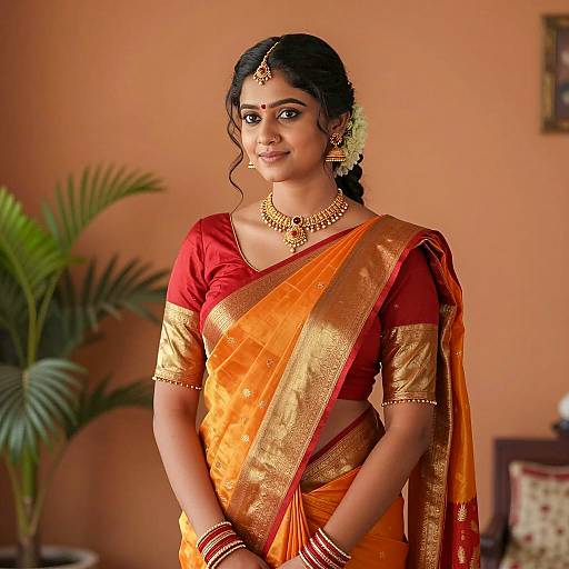 Elegant Indian Woman in Traditional Attire