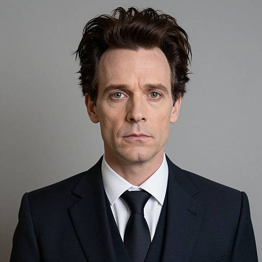 Man in Suit with Mrs. Frankenstein Head