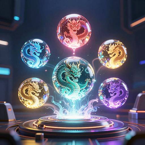 Futuristic Dragon Ball AI Fusion