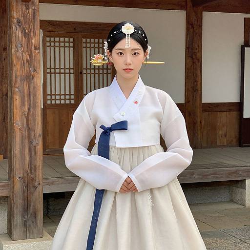 Realistic Korean Style Female Outfit