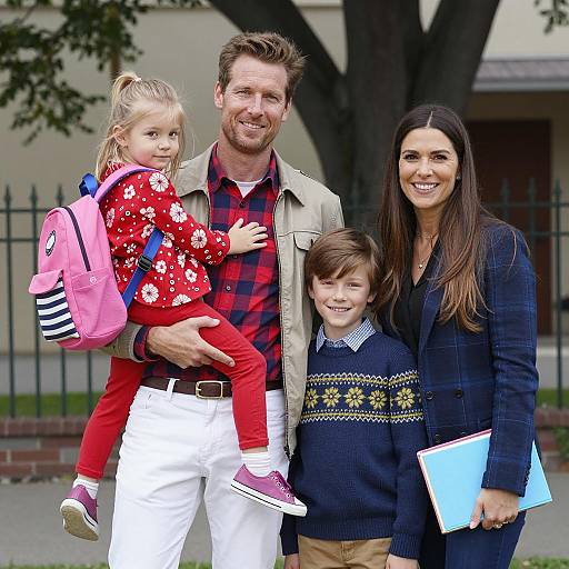 Casual Family Group Photo Portrait