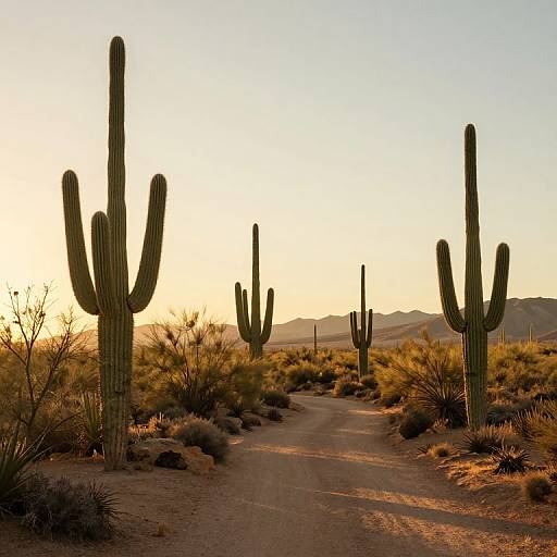 Golden Hour Desert Serenity