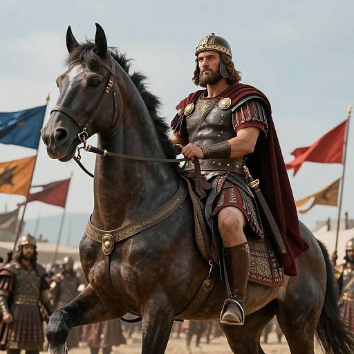 Alexander the Great with Bucephalus