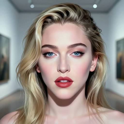 Madonna Inspired Digital Portrait Art
