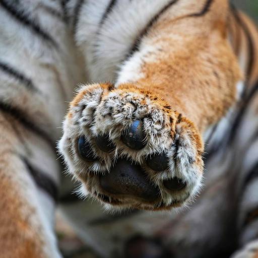 Close-Up Surreal Tiger Paw