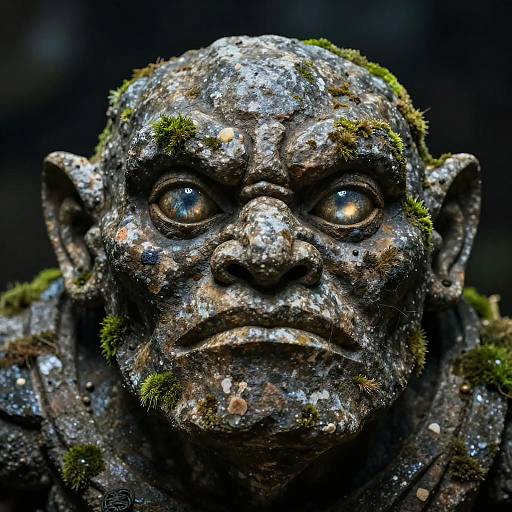 Emerald Moss Golem Close-Up